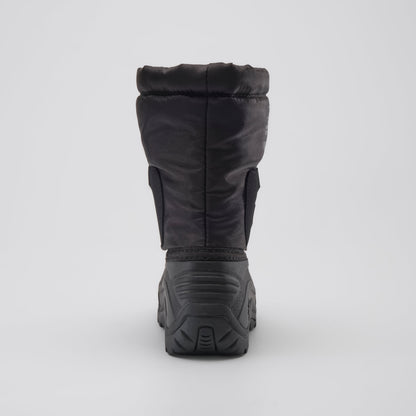Black : Northpole Kids Winter Boots - Back View