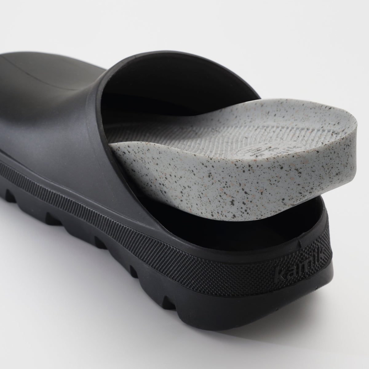 Black : Nova Unisex Waterproof Clogs - Insole View