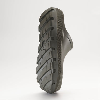Dark Olive : Nova Unisex Waterproof Clogs - Outsole View