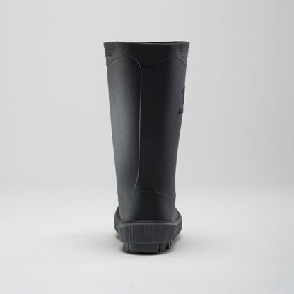 Black-Charcoal : Riptide Kids' Rain Boots - Back View