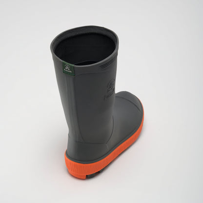 Charcoal : Riptide Kids' Rain Boots - Top View