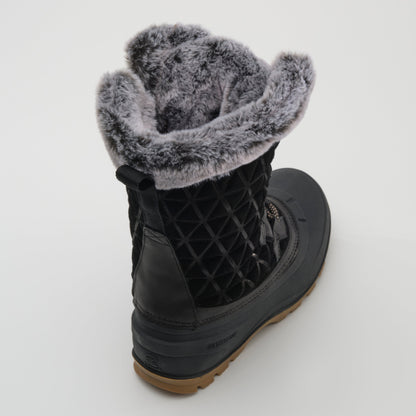 Black : Snovalley 6 Women's Winter boots - Three-Quarter Top View