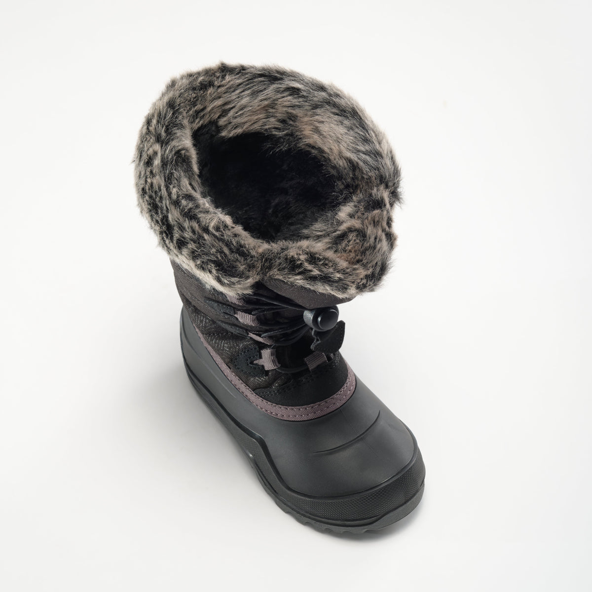 Black : Snowangel Kids Winter Boots - Three-Quarter Top View