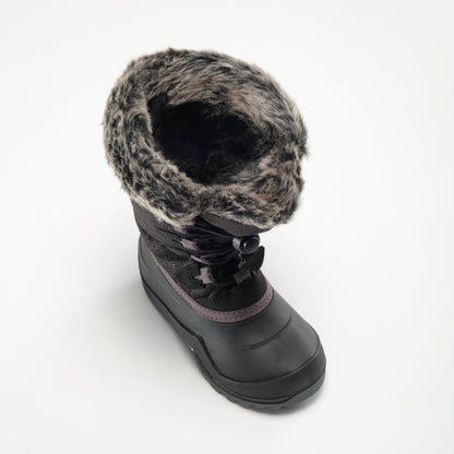 Black : Snowangel Kids Winter Boots - Three-Quarter Top View