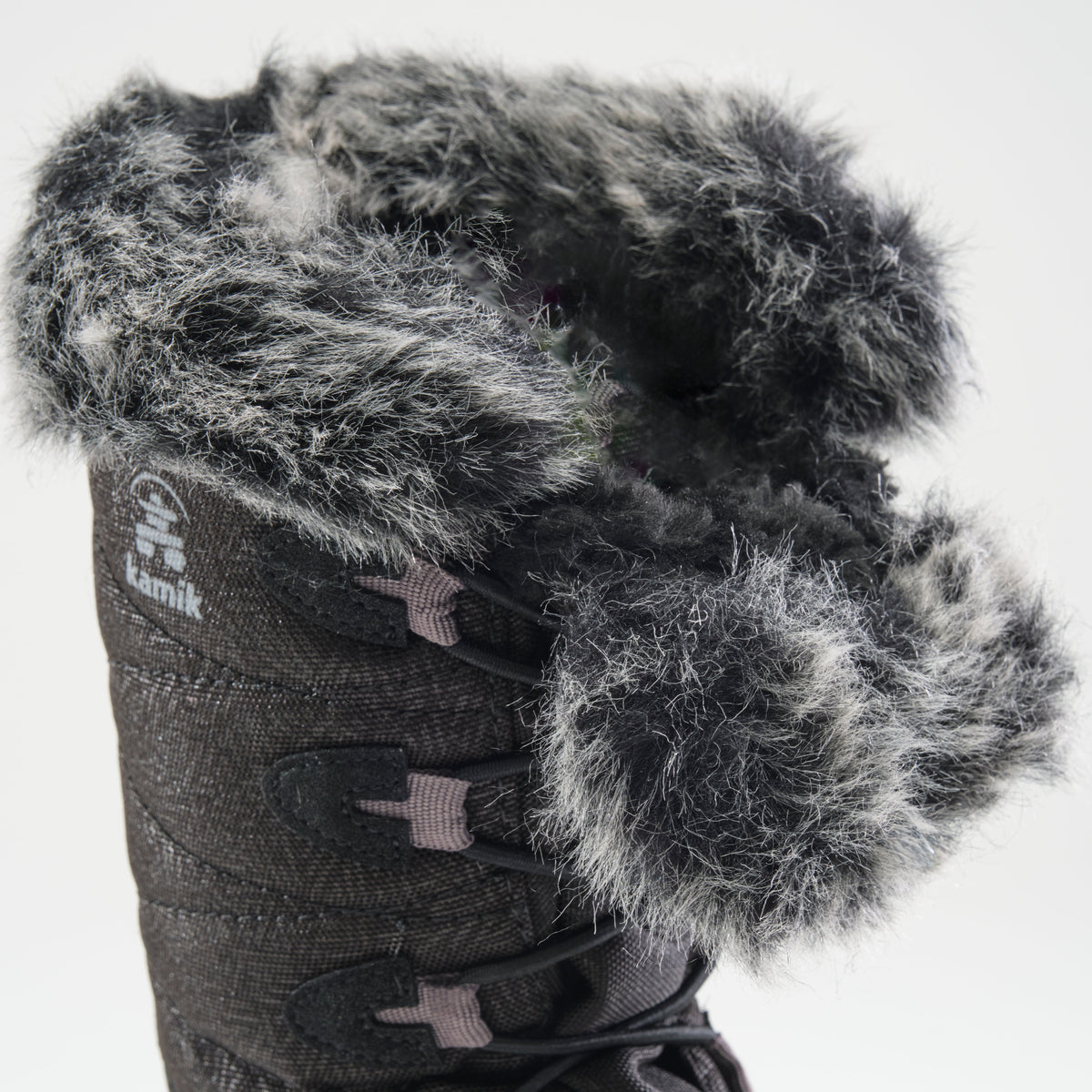 Black : Snowangel Kids Winter Boots - Close-up Top View