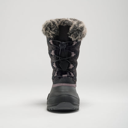 Black : Snowangel Kids Winter Boots - Front View