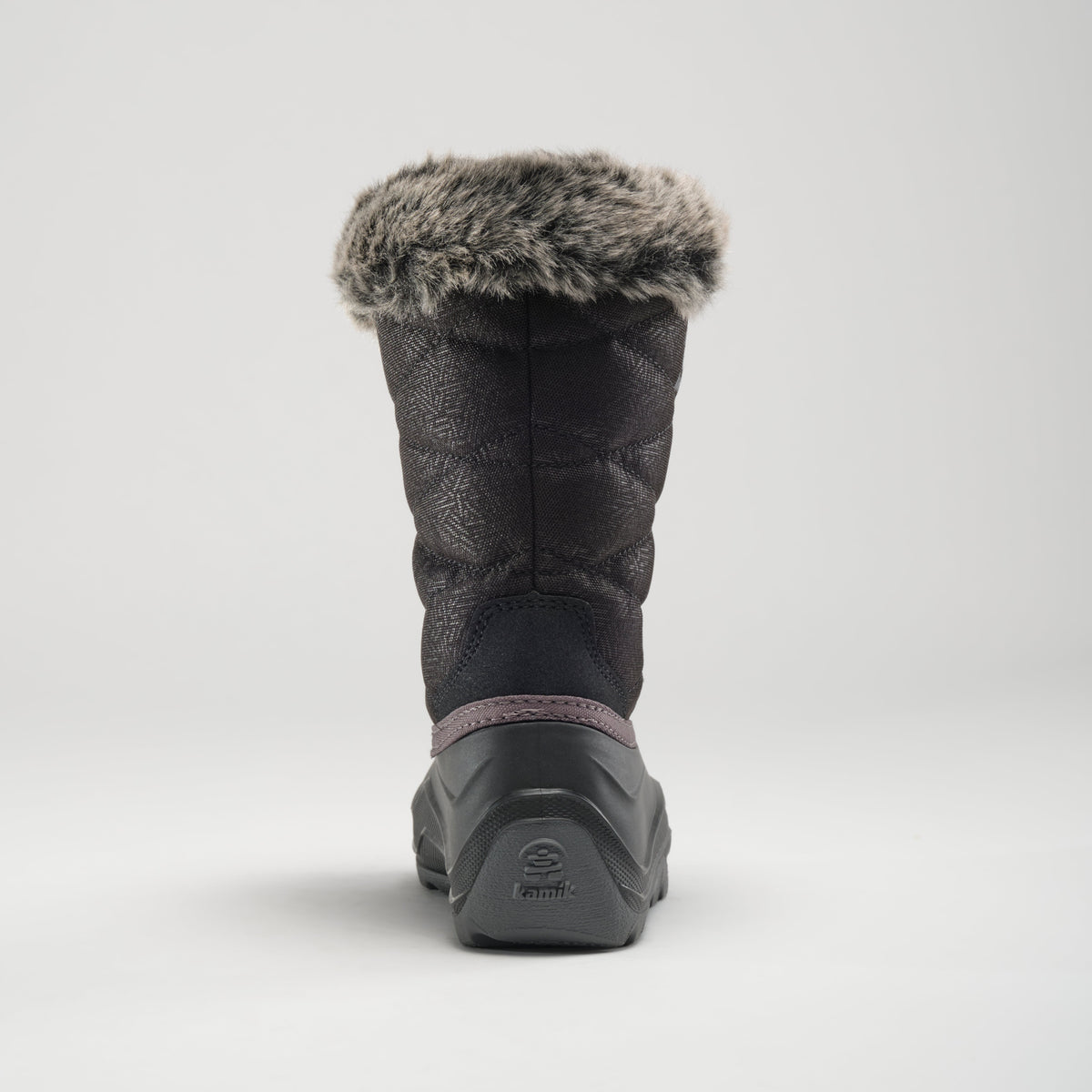 Black : Snowangel Kids Winter Boots - Back View
