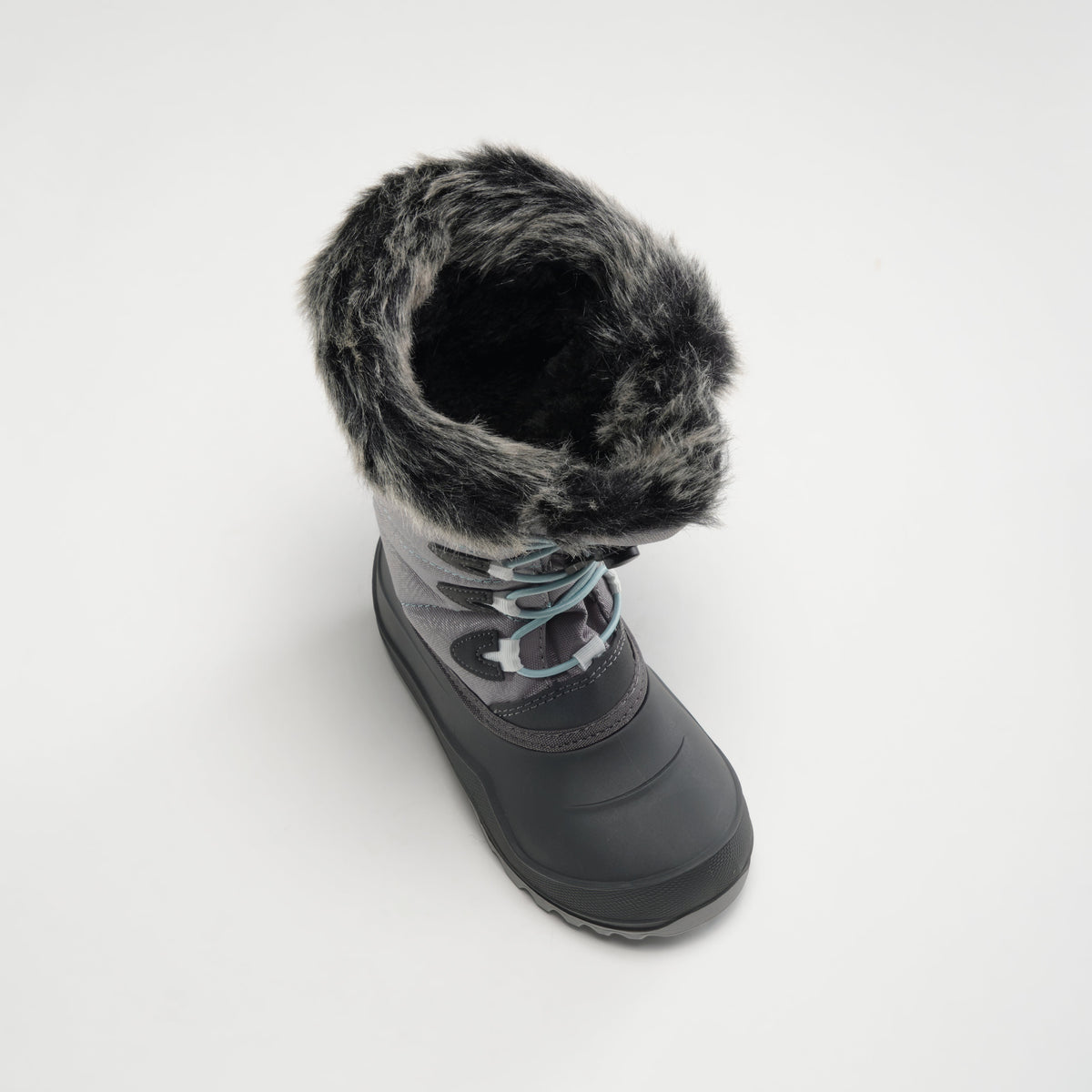 Charcoal : Snowangel Kids Winter Boots - Three-Quarter Top View