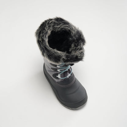 Charcoal : Snowangel Kids Winter Boots - Three-Quarter Top View
