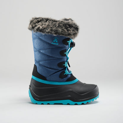 Navy : Snowangel Kids Winter Boots - Side View
