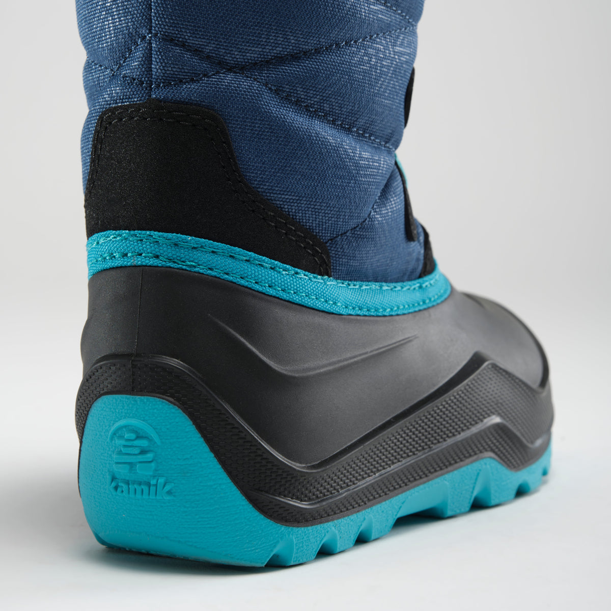 Navy : Snowangel Kids Winter Boots - Close-up Back View