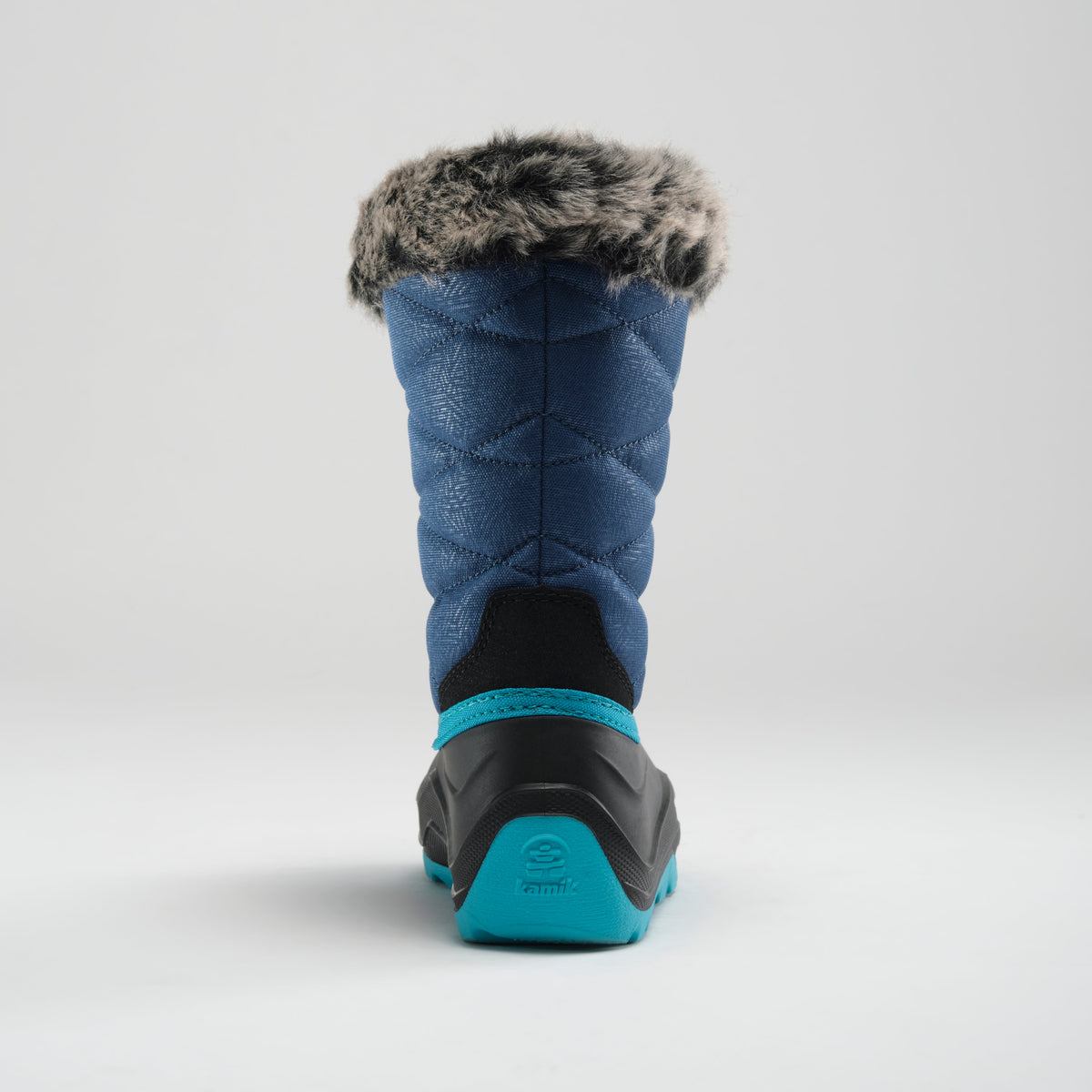 Navy : Snowangel Kids Winter Boots - Back View