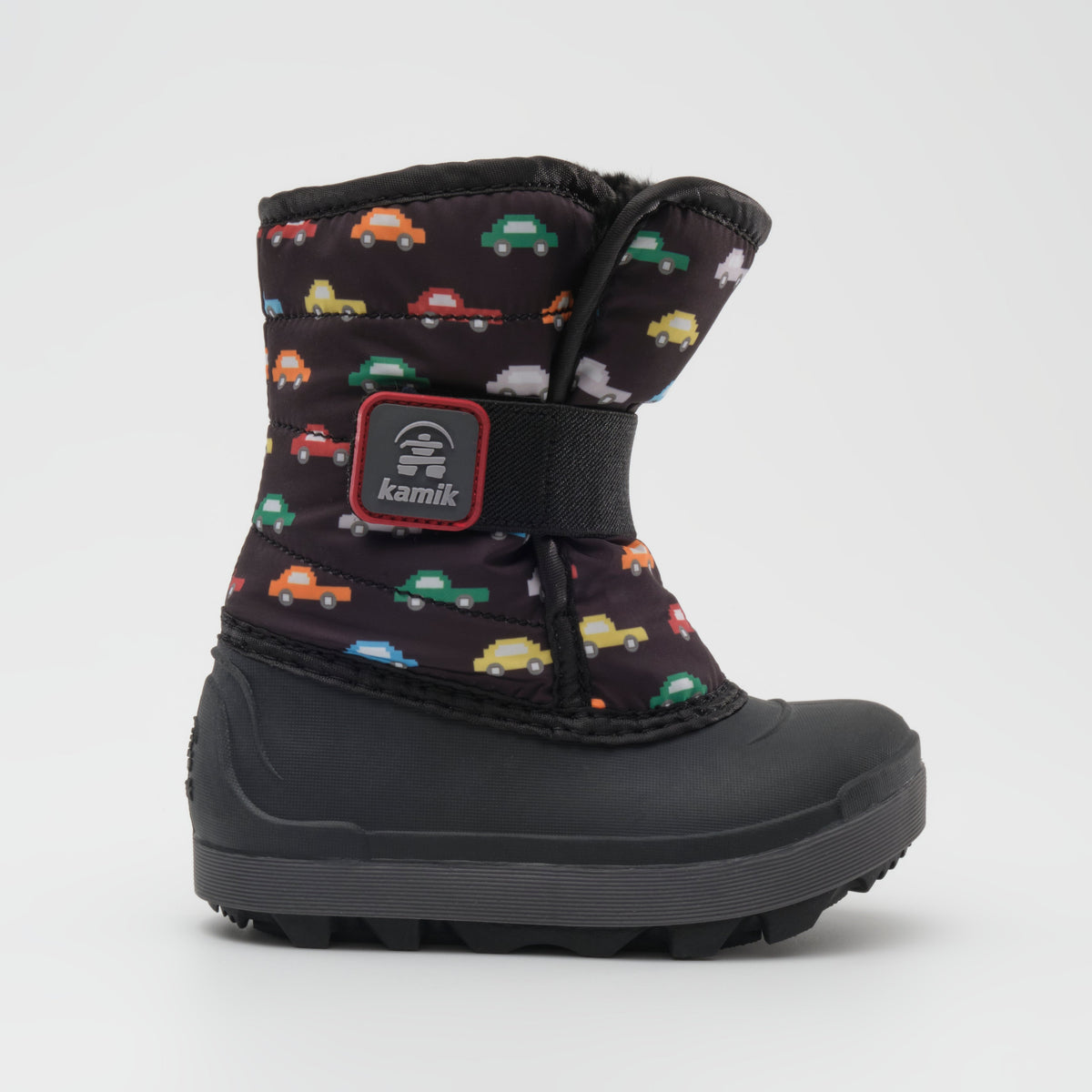 Black : Snowbug 7 Print Toddlers Winter Boots - Side View