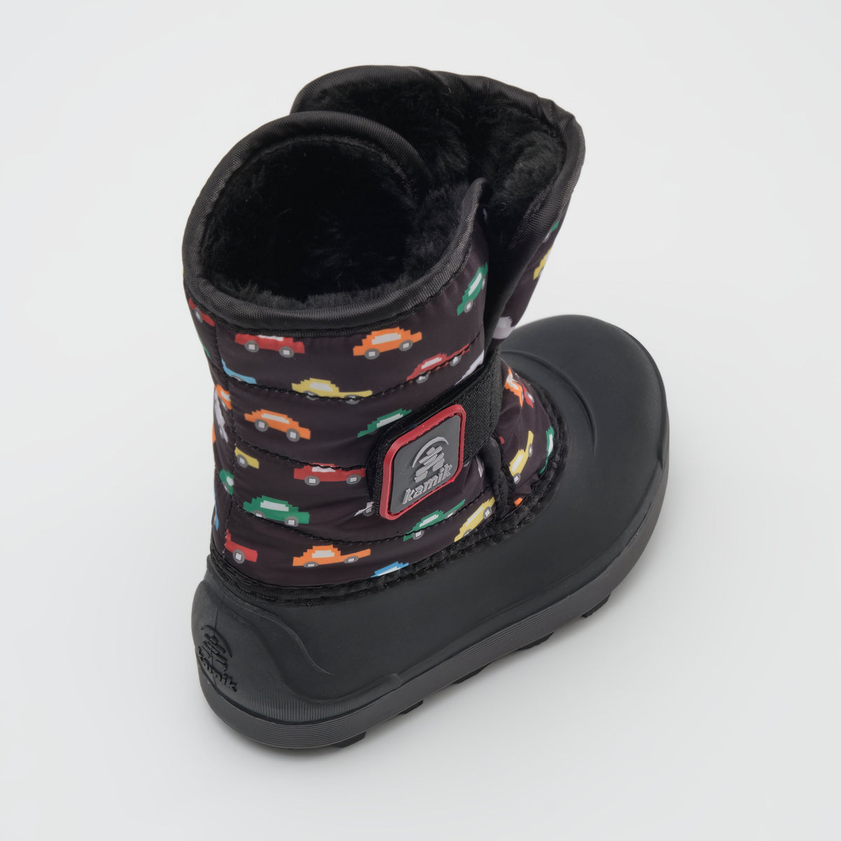 Black : Snowbug 7 Print Toddlers Winter Boots - Three-Quarter Back View
