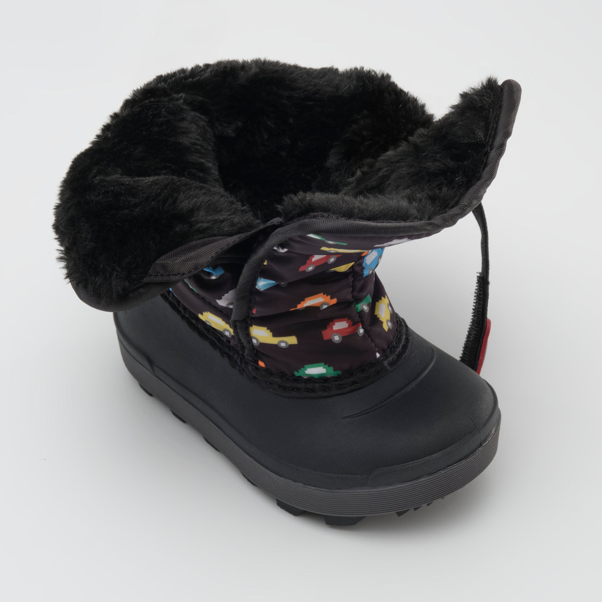 Black : Snowbug 7 Print Toddlers Winter Boots - Three-Quarter Open View