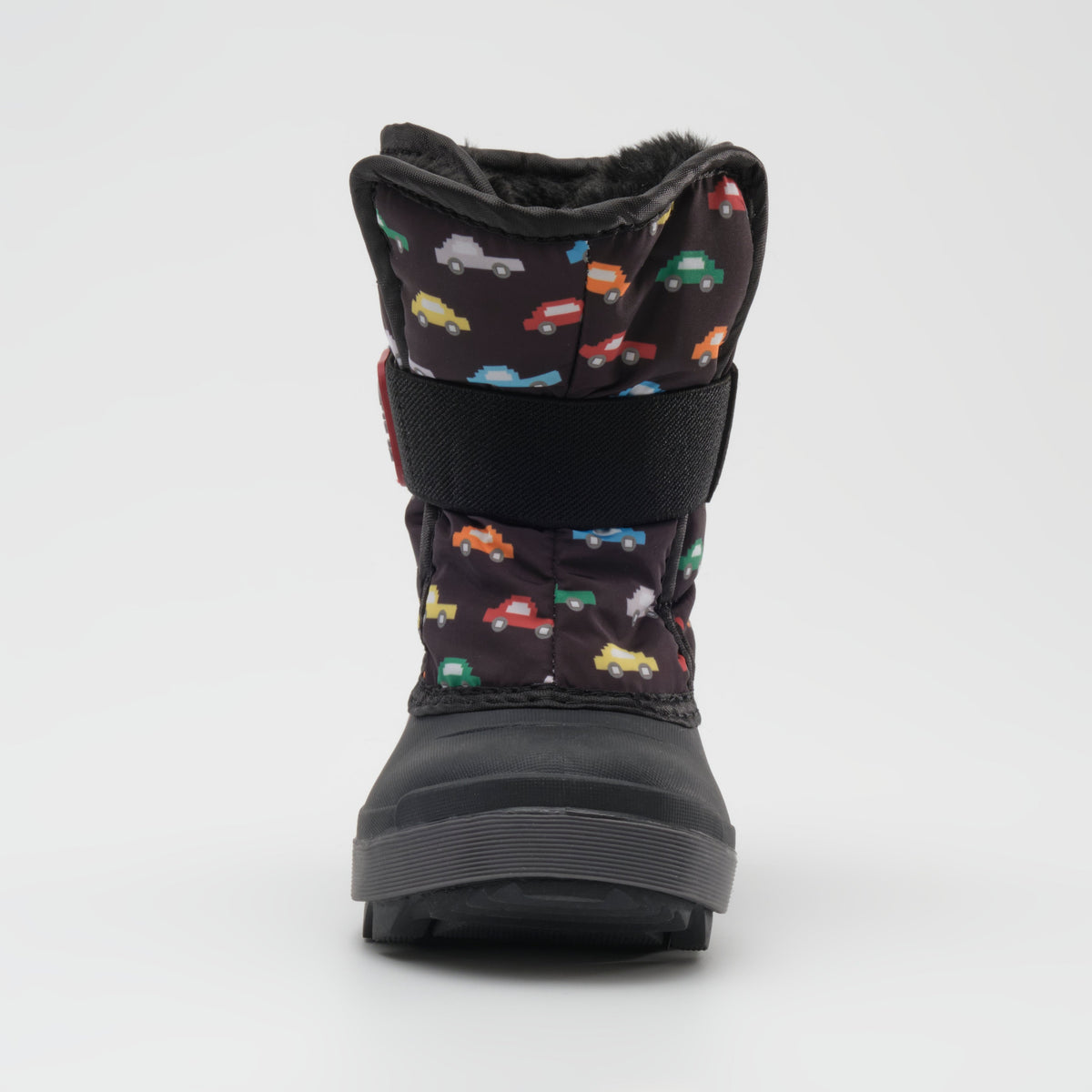 Black : Snowbug 7 Print Toddlers Winter Boots - Front View