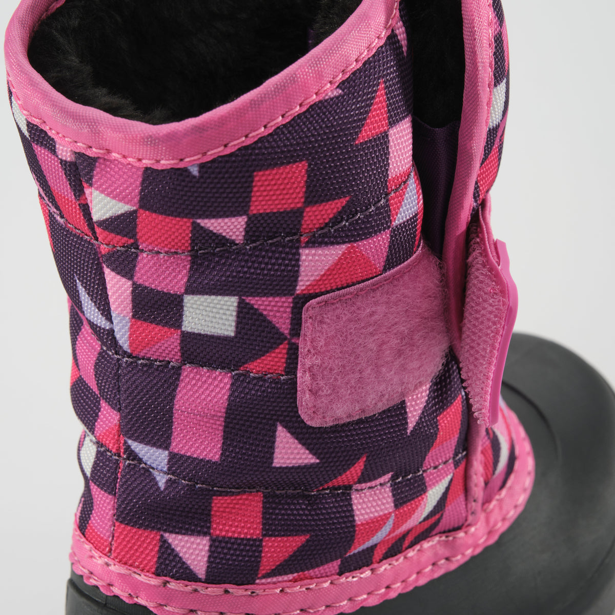 Purple-Pink : Snowbug 7 Print Toddlers Winter Boots - Velcro View