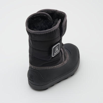 Black : Snowbug 7 Kids Winter Boots - Three-Quarter Back View