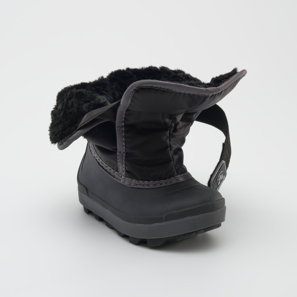 Black : Snowbug 7 Kids Winter Boots - Three-Quarter Open View