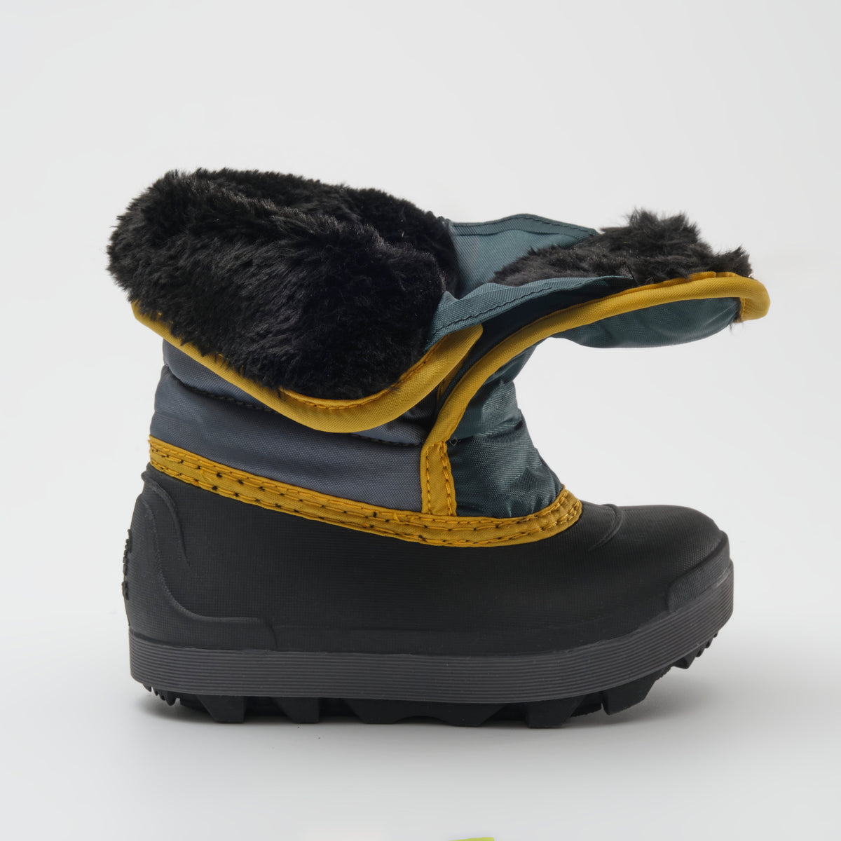 Charcoal : Snowbug 7 Kids Winter Boots - Open Side View