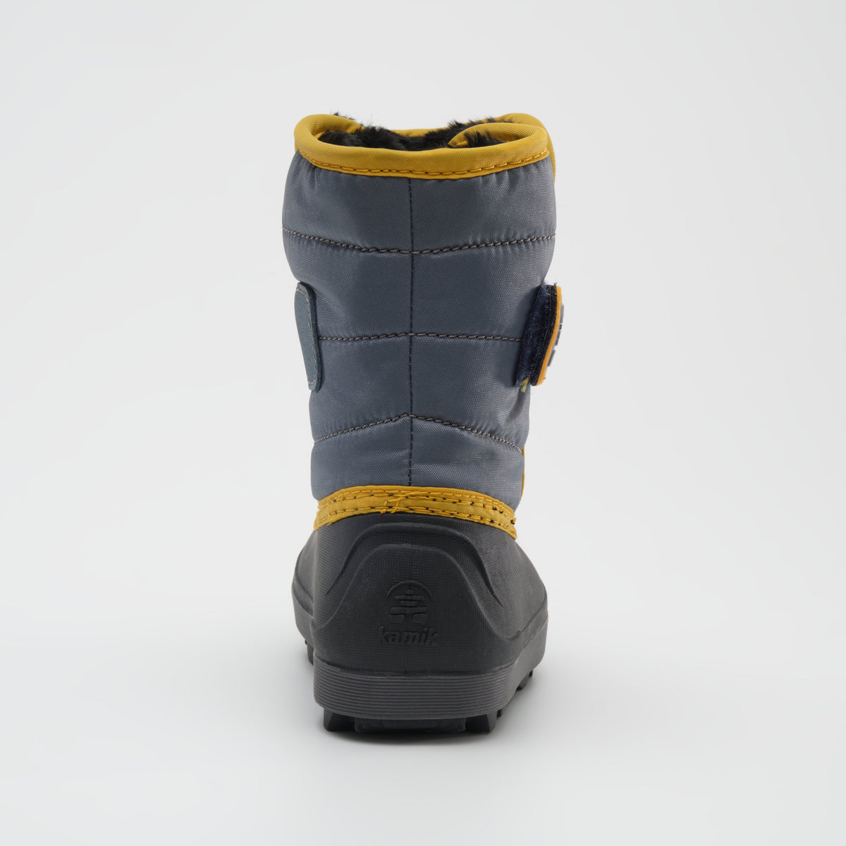 Charcoal : Snowbug 7 Kids Winter Boots - Back View