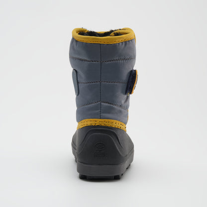 Charcoal : Snowbug 7 Kids Winter Boots - Back View