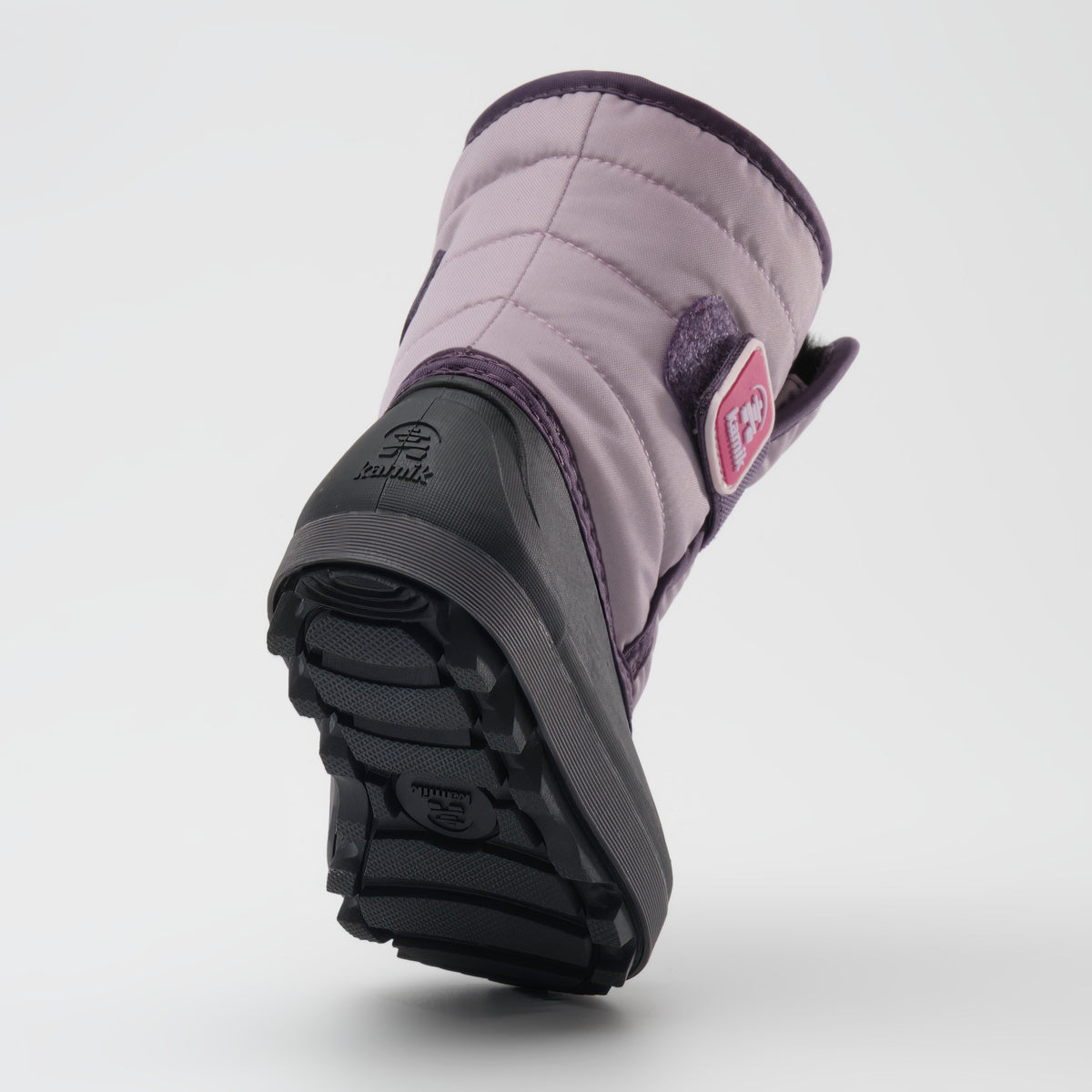 Lilac : Snowbug 7 Kids Winter Boots - Outsole View