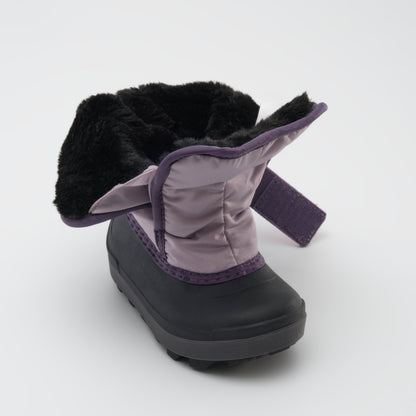 Lilac : Snowbug 7 Kids Winter Boots - Open Three-Quarter View