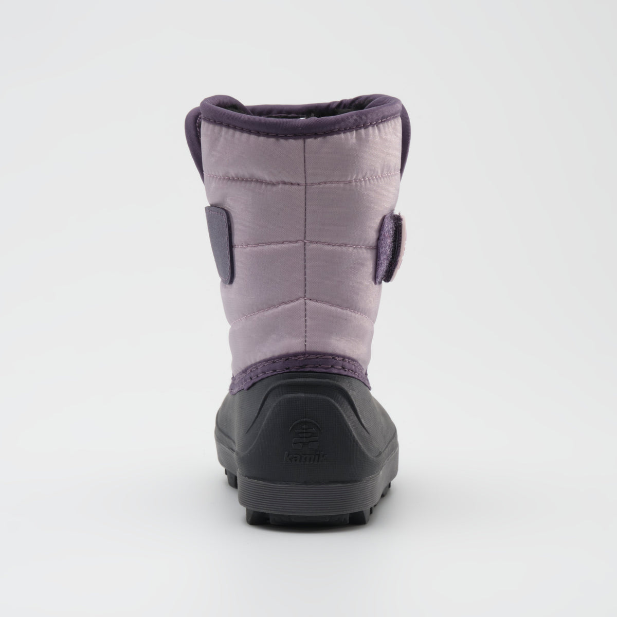 Lilac : Snowbug 7 Kids Winter Boots - Back View