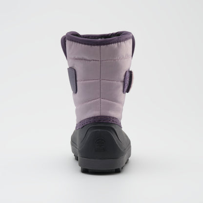 Lilac : Snowbug 7 Kids Winter Boots - Back View