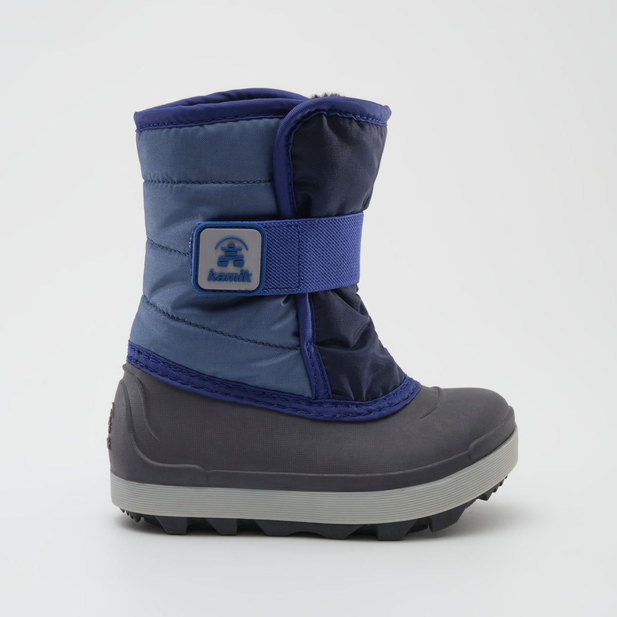 Navy Blue : Snowbug 7 Kids Winter Boots - Side View