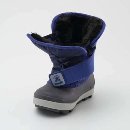 Navy Blue : Snowbug 7 Kids Winter Boots - Open Three-Quarter View