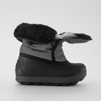 Silver : Snowbug 7 Kids Winter Boots - Open View