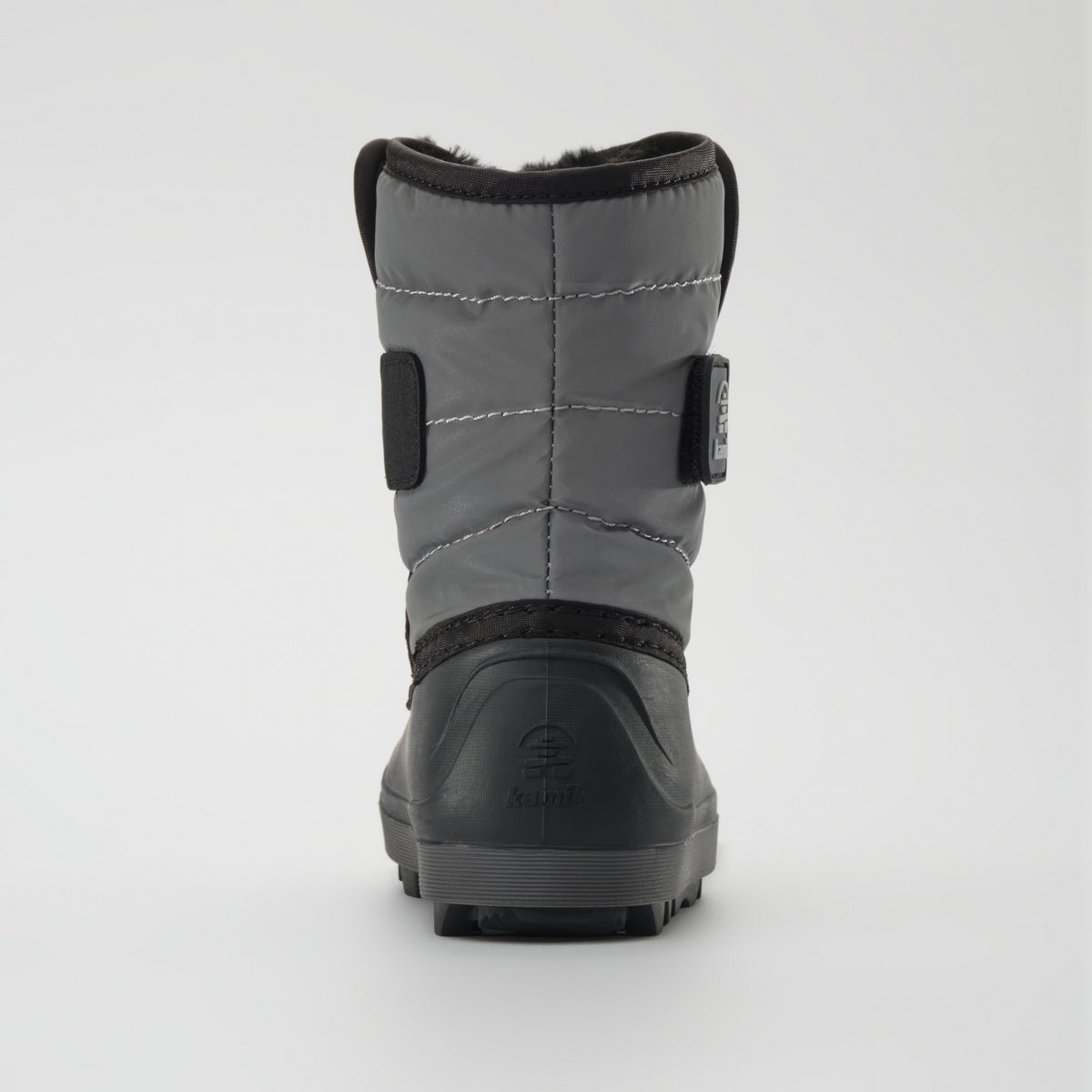 Silver : Snowbug 7 Kids Winter Boots - Back View