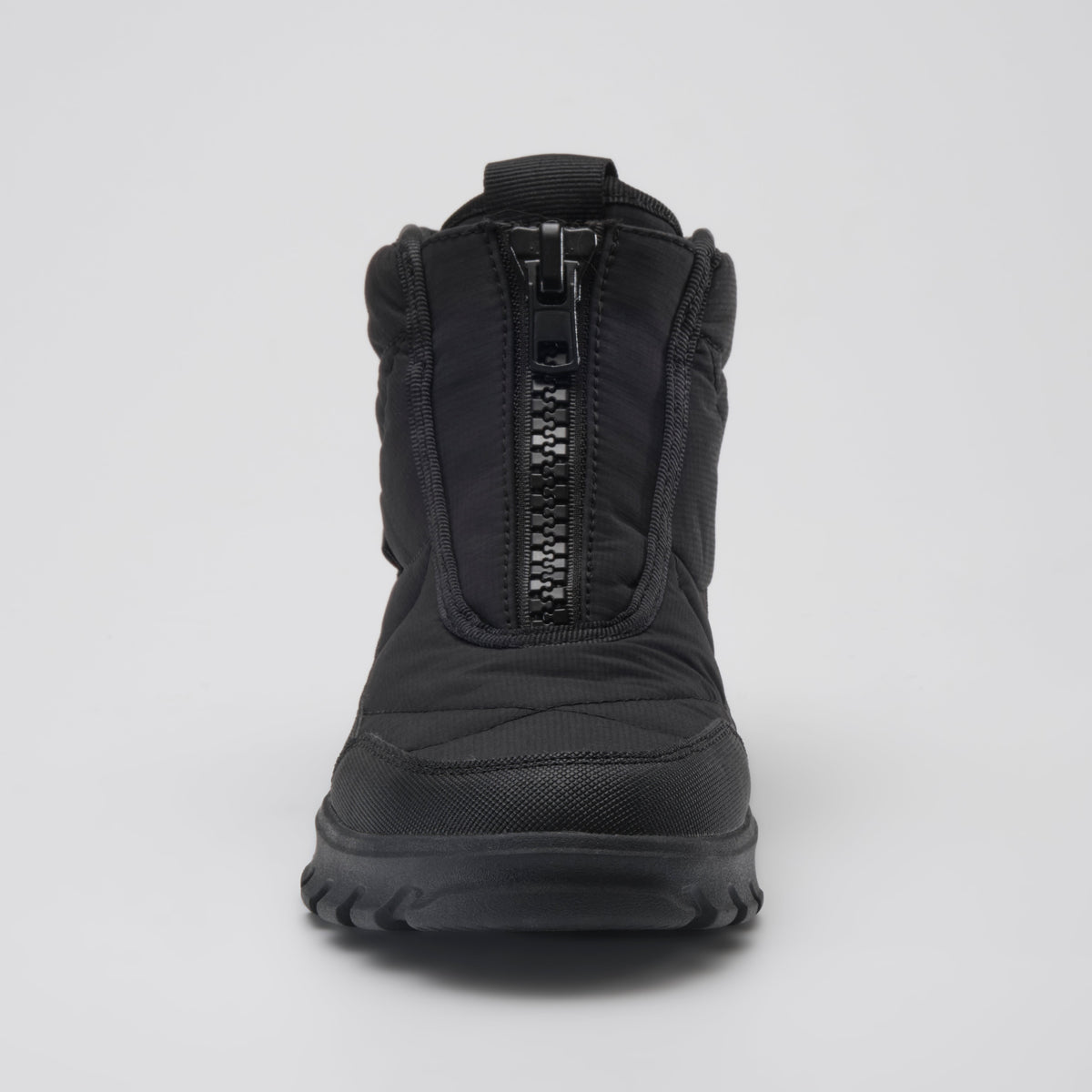 Black : Snowdon Low Wide Women's Winter Boots - Front View