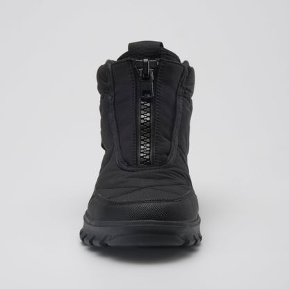 Black : Snowdon Low Wide Women's Winter Boots - Front View