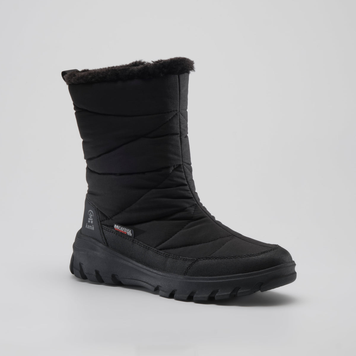 Black : Snowdon Zip Wide Women's Winter Boots - Main View