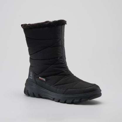 Black : Snowdon Zip Wide Women's Winter Boots - Main View