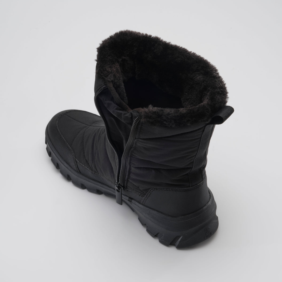Black : Snowdon Zip Women's Winter Boots - Top View