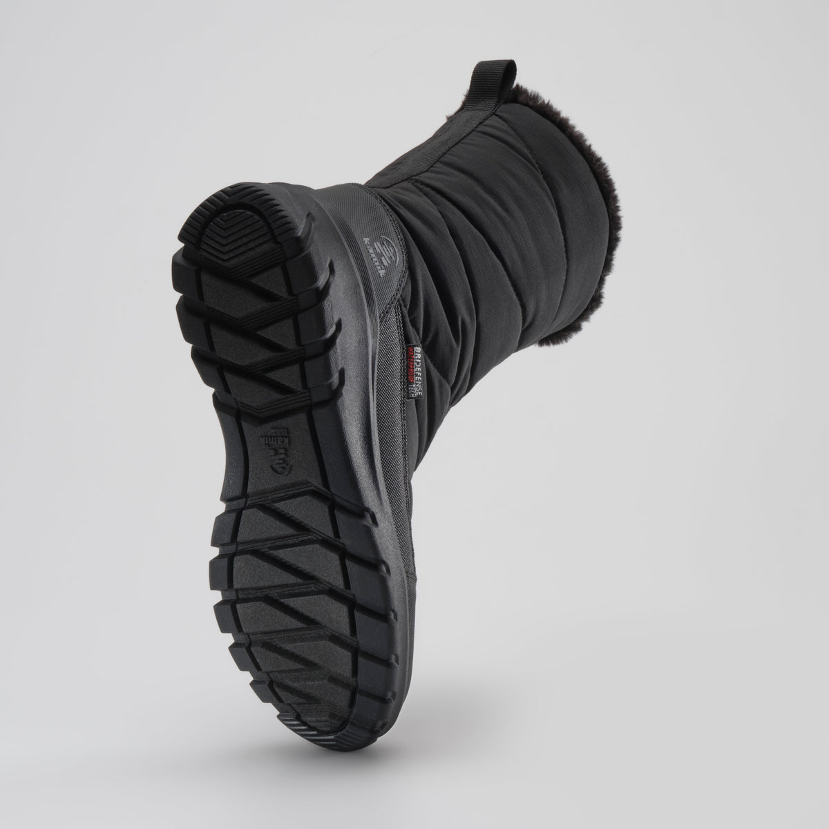 Black : Snowdon Zip Women's Winter Boots - Outsole View
