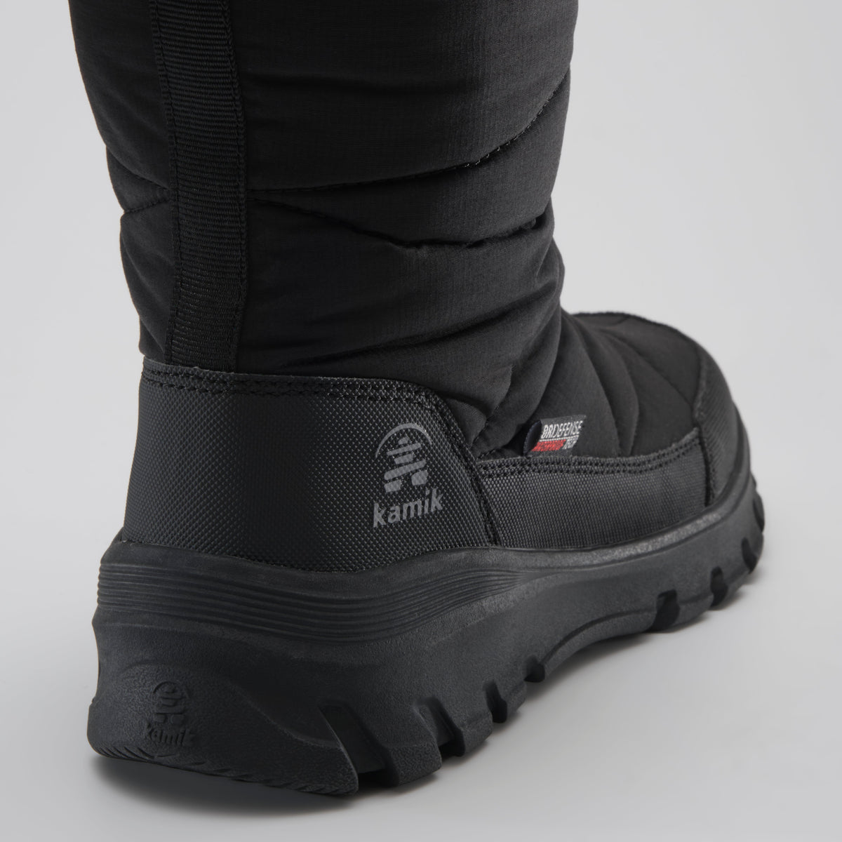 Black : Snowdon Zip Women's Winter Boots - Close-up Back View