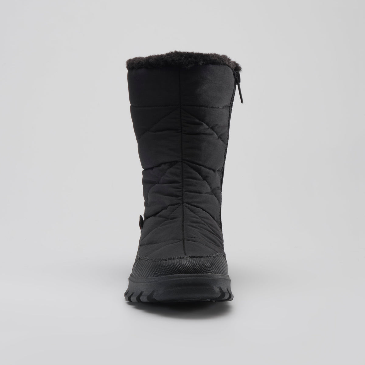 Black : Snowdon Zip Women's Winter Boots - Front View