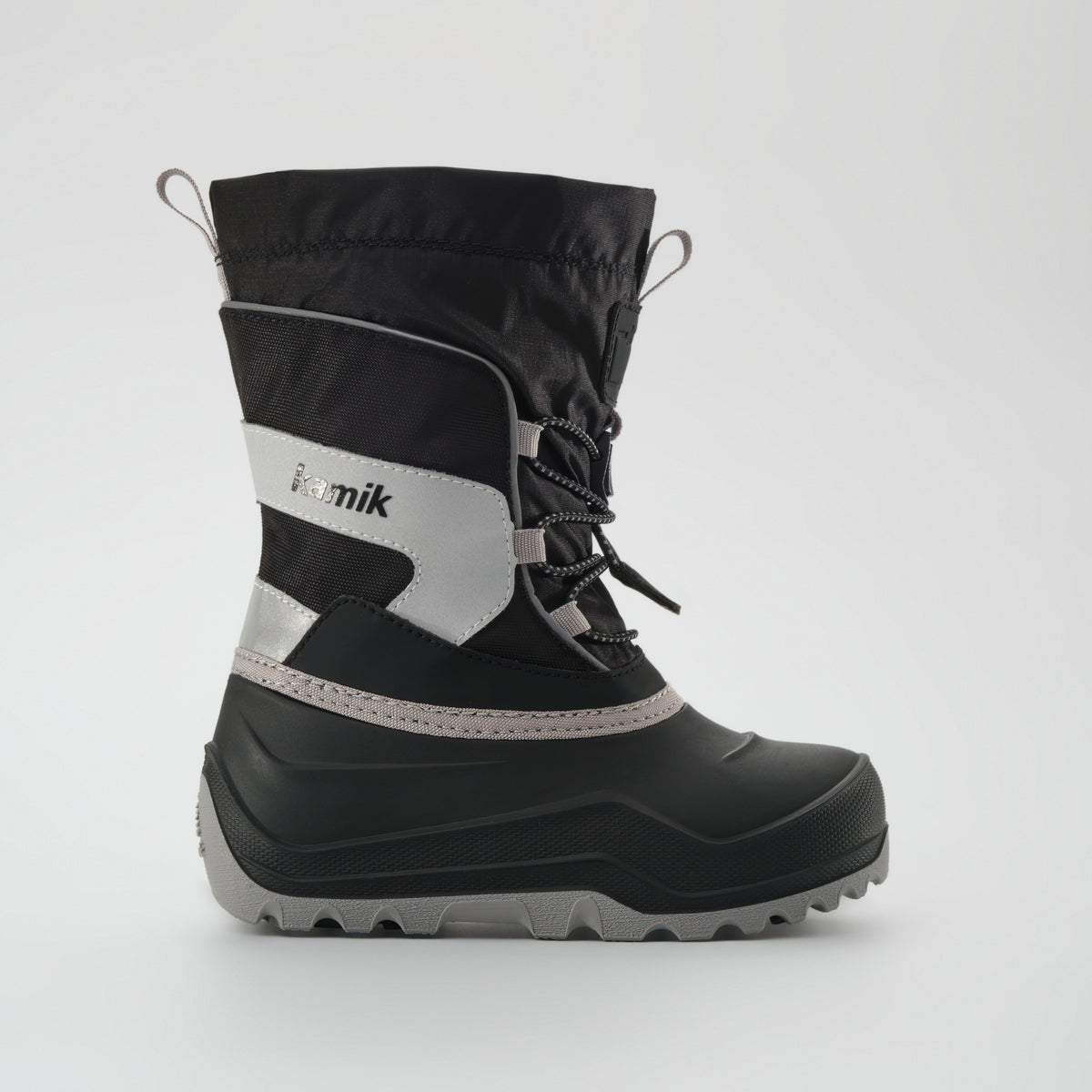 Black : Snowfall P 3 Kids Winter Boots - Side View