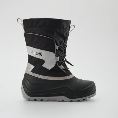 Black : Snowfall P 3 Kids Winter Boots - Side View