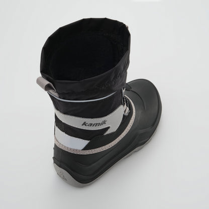 Black : Snowfall P 3 Kids Winter Boots - Three-Quarter Top View