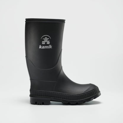 Black : Stomp Kids' Rain Boots - Side View
