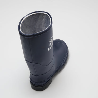 Navy-Black : Stomp Kids' Rain Boots - Top View