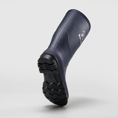 Navy-Black : Stomp Kids' Rain Boots - Outsole View
