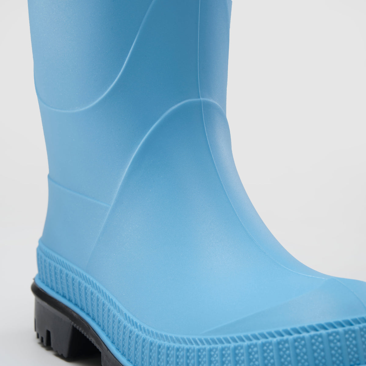 Sky Blue : Stomp Kids' Rain Boots - Three-Quarter View Close-up
