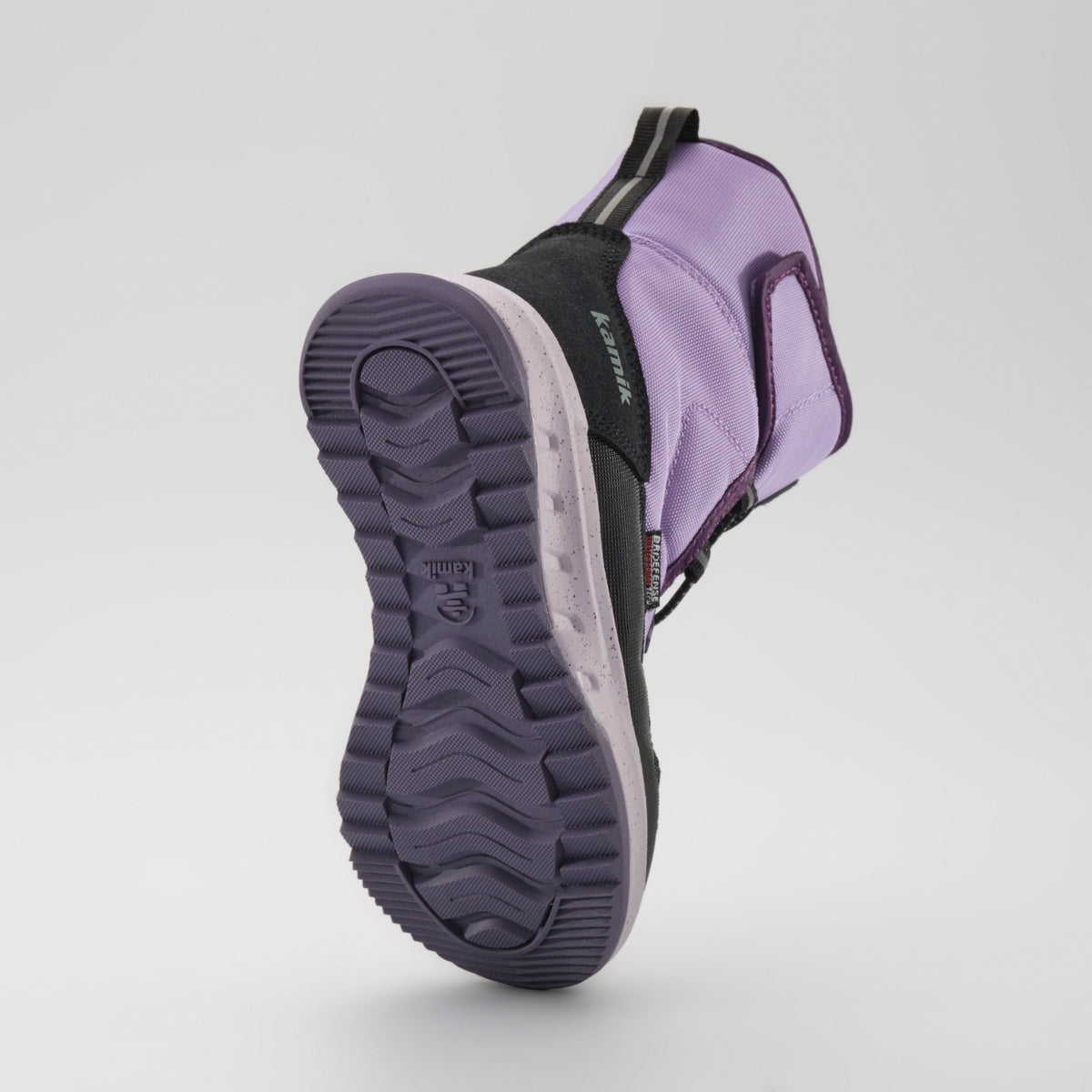 Lavender : Stormex EZ Kids Winter Boots - Outsole View